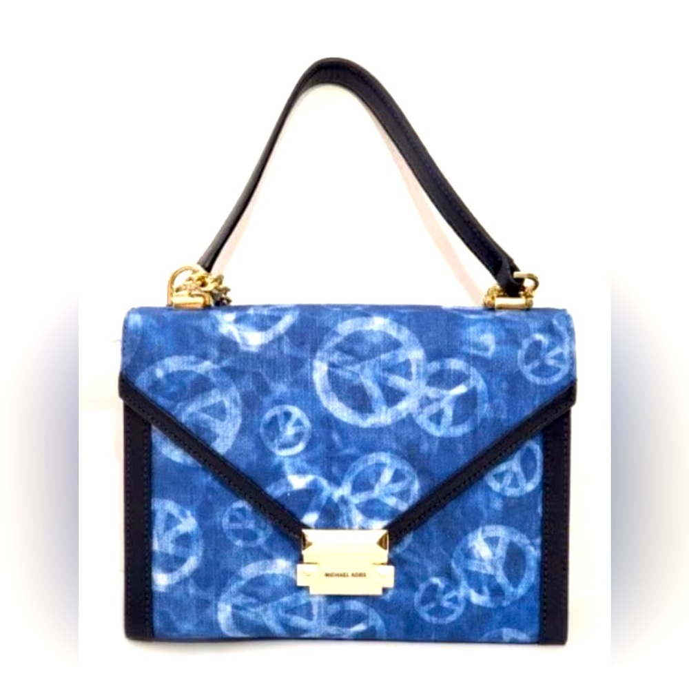 Michael Kors Blue Tie-Dye Shoulder Bag